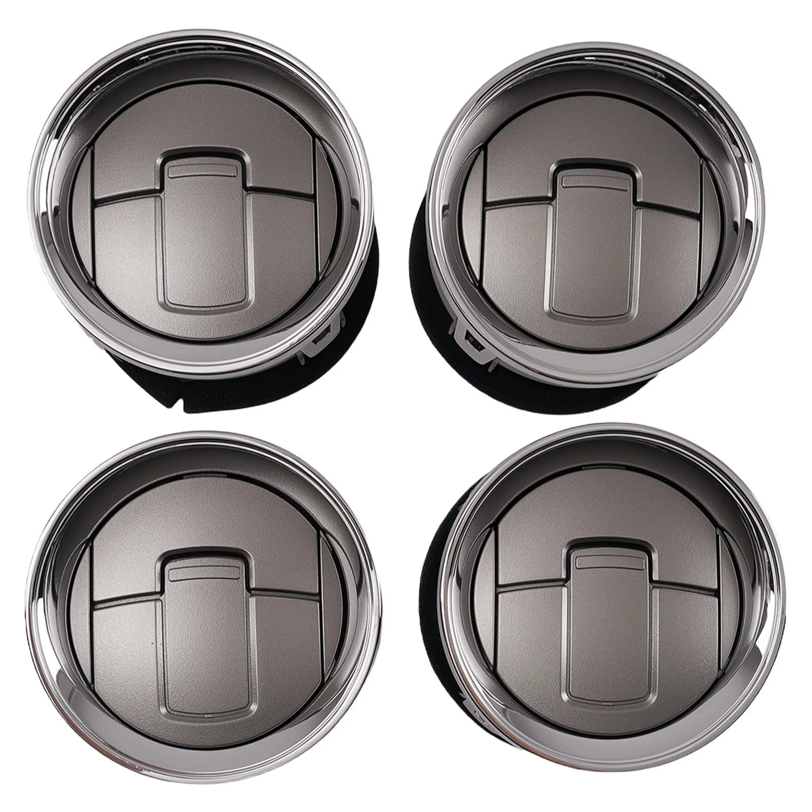 Set of 4 Dashboard AC Grille Kit for Ford F-150 (2009–2014) 9L3Z19893CA Chrome