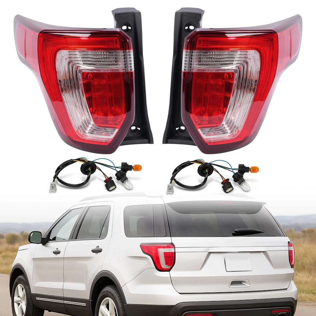 LED Tail Light Rear Brake Lamp Set of 2 for Ford Explorer (2016–2019)