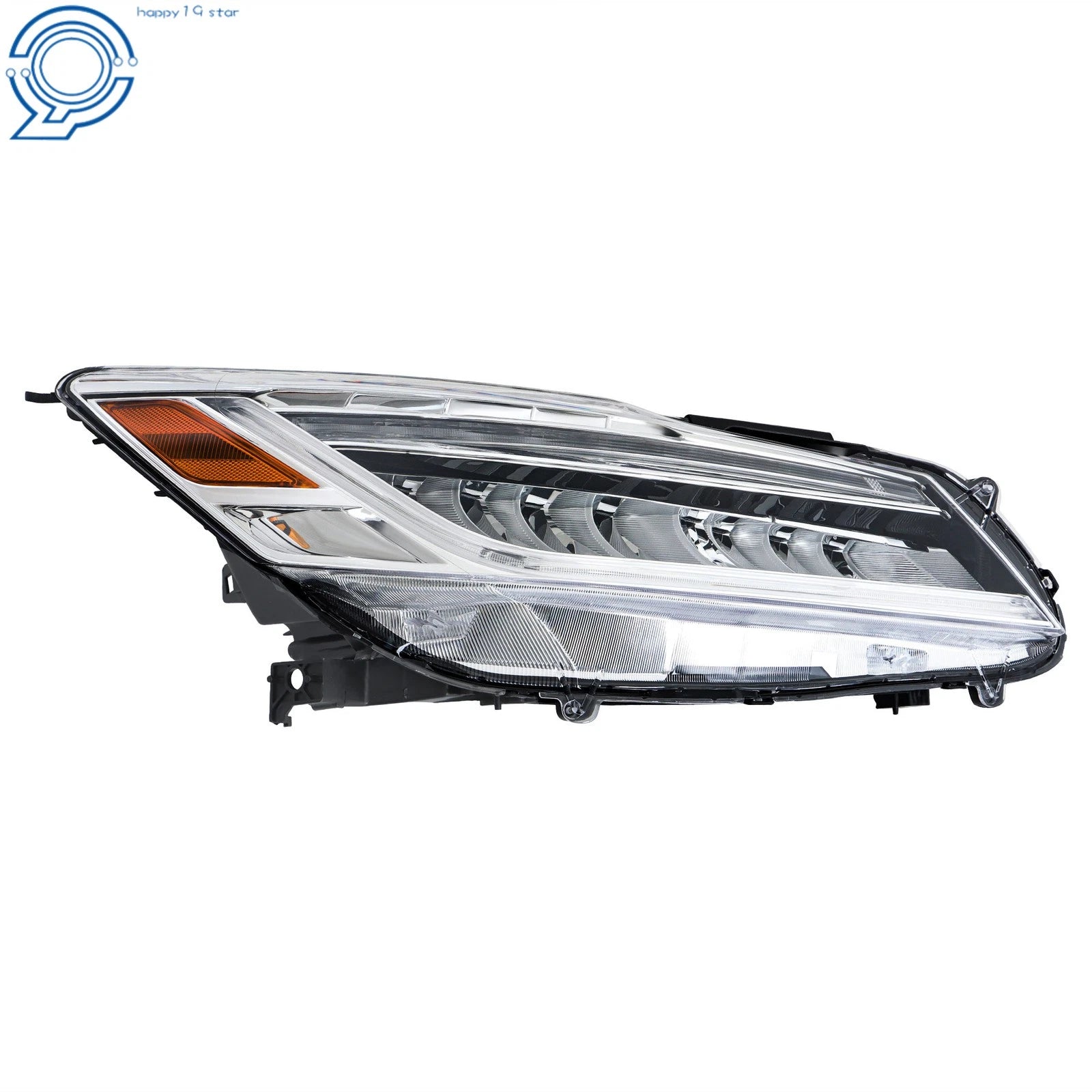 LED Headlight for Honda Accord Sedan (2016–2017) Chrome Housing