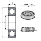 6306NR Deep Groove Ball Bearing for Scooter Skateboard Wheel (P0)
