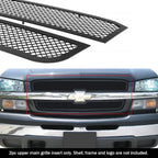 Upper Black Mesh Grille for Chevy Silverado 1500/2500 (2003-2005)