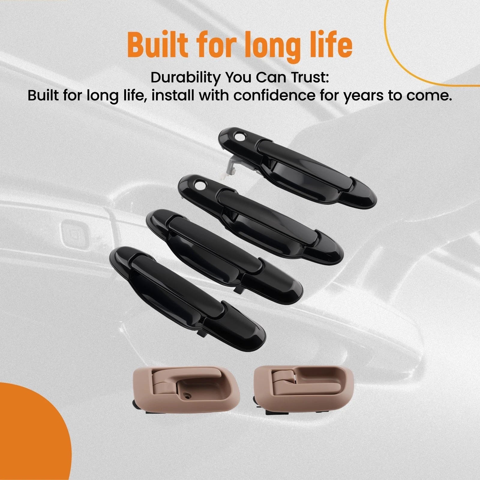 6X Door Handle Kit for Toyota Sienna (1998–2003) 69277-08010-E0 Plastic