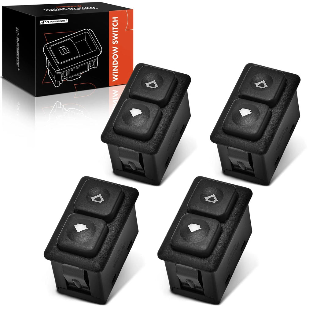 Set of 4 Illuminated Power Window Switches for BMW 325i 318i M3