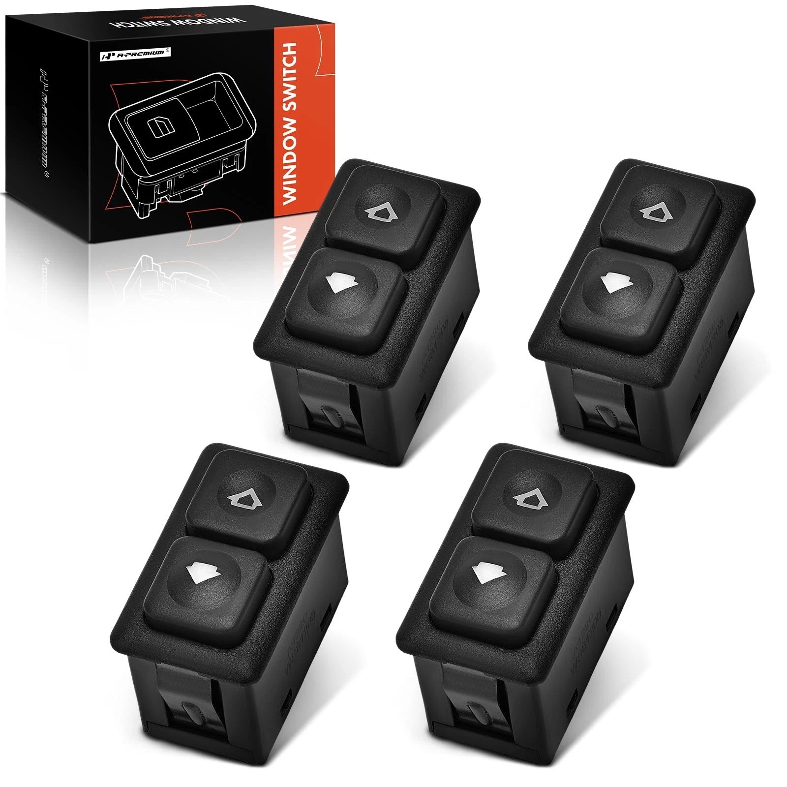 Set of 4 Illuminated Power Window Switches for BMW 325i 318i M3