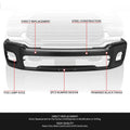 Front Bumper Face Bar for Ram 2500 3500 (2019–2026) Black w/o Sensor Holes