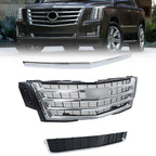 Chrome Front Bumper Grille & Hood Molding for Cadillac Escalade (2015–2020)