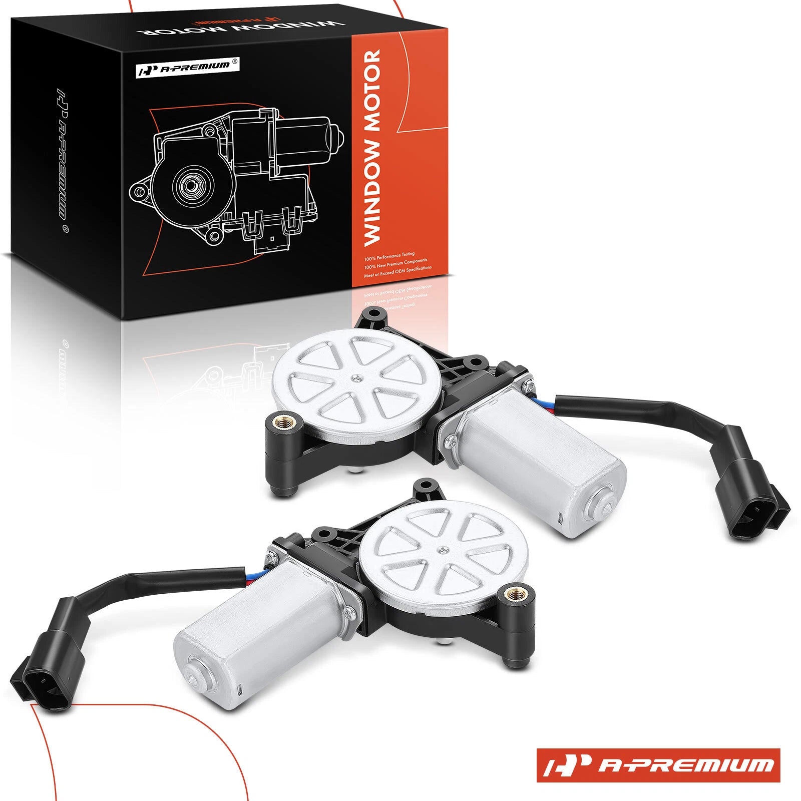 Window Motor Pair Left & Right for Chevy Silverado GMC Sierra (2011–2018)