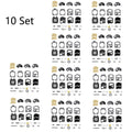 Set of 10 Carburetor Diaphragm Gasket Kit for Walbro WA WT Series K10-WAT