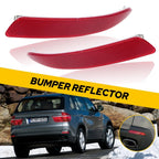 Left & Right Tail Bumper Reflector Lamp Case for BMW X5 E70 (2007–2013)
