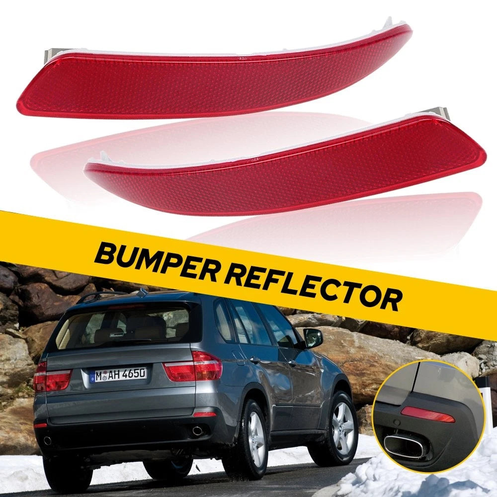 Left & Right Tail Bumper Reflector Lamp Case for BMW X5 E70 (2007–2013)