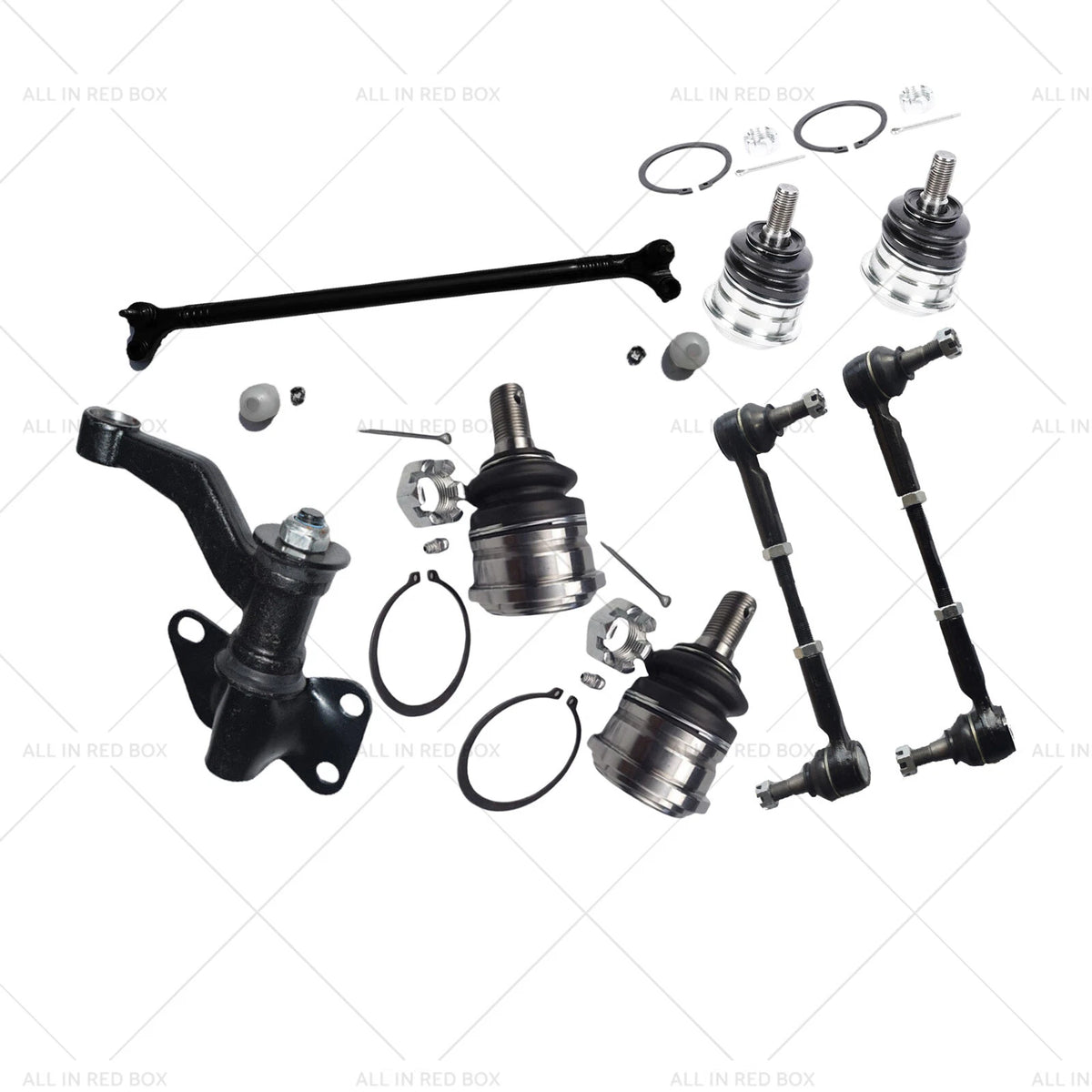Set of 4 Ball Joints, Idler Arm, Centre Rod, Tie Rod Ends for Navara 4X4 D22 (1997–2016)