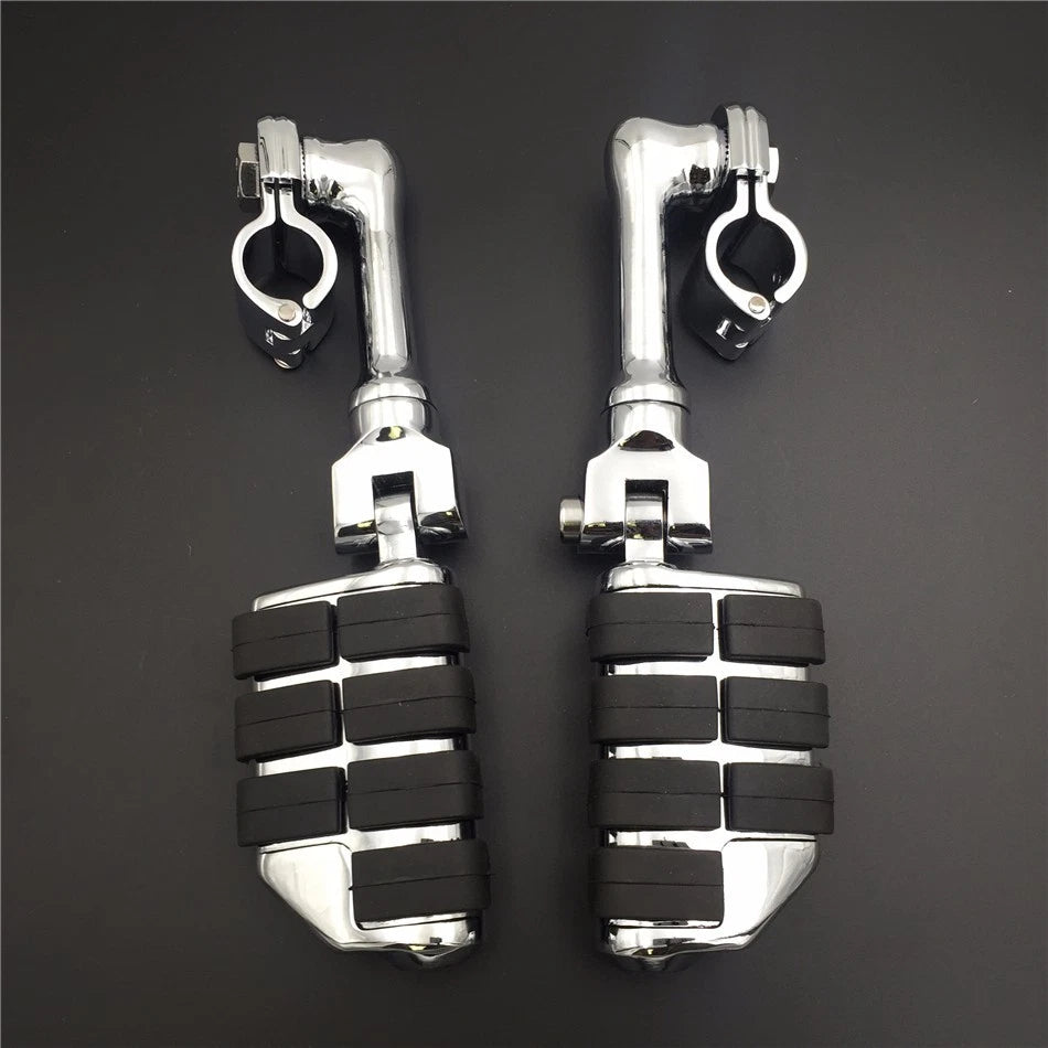 1.5" Chrome Long Foot Peg for Harley Davidson Sportster, Street Bob, Softail