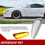 Clear Amber LED Front Bumper Side Marker Lights for Toyota Supra (1997–1998)