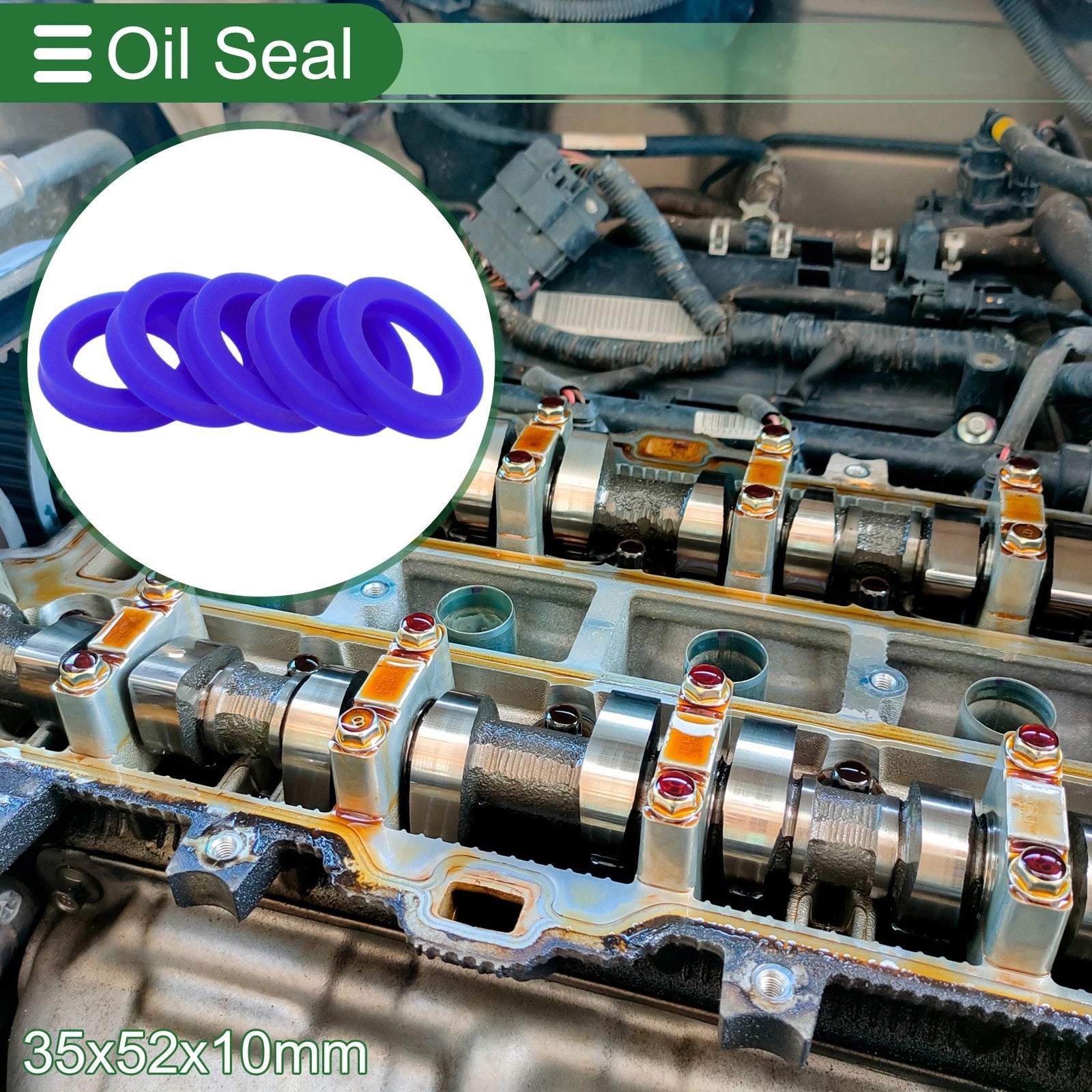 Set of 5 Oil Seal Rotary Shaft Seal 35x52x10mm for Various Models