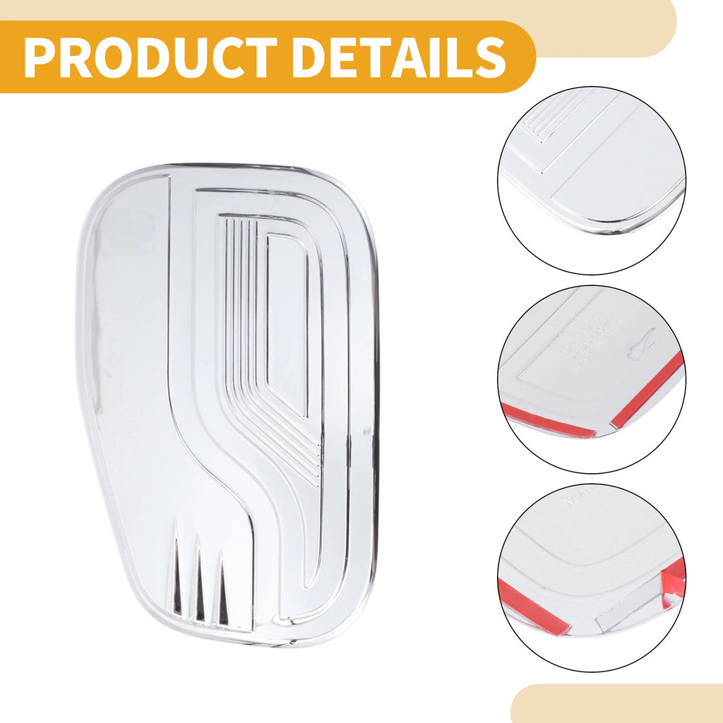 Fuel Tank Door Cap for Ford Ranger (2023–2025) Chrome Silver Tone
