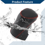Gear Shift Knob Cover for Chevrolet Malibu (2016–2020) Black Carbon Fiber Red