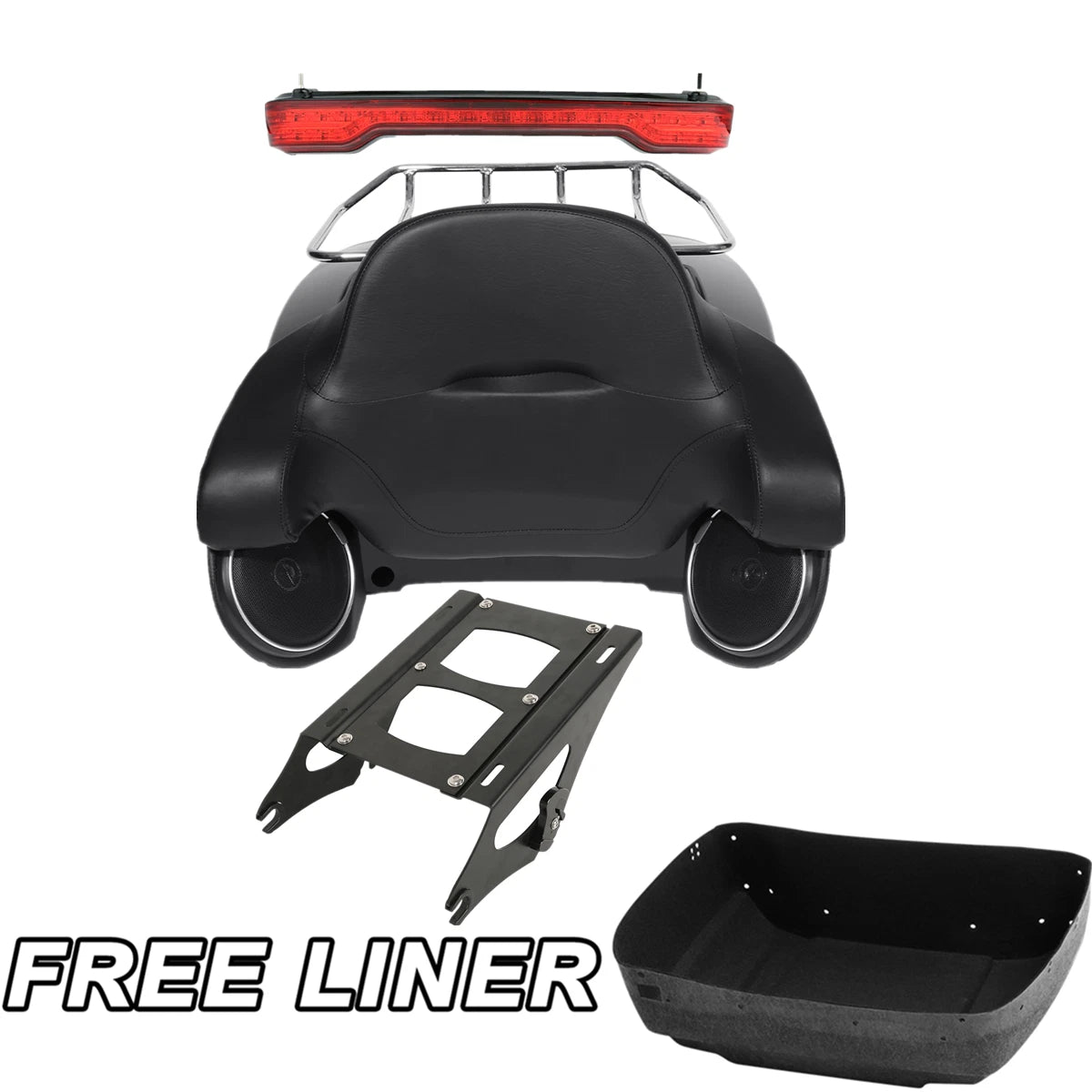 Trunk Mount Rack Light Speakers for Harley Street Electra Road Glide (2014–2023)
