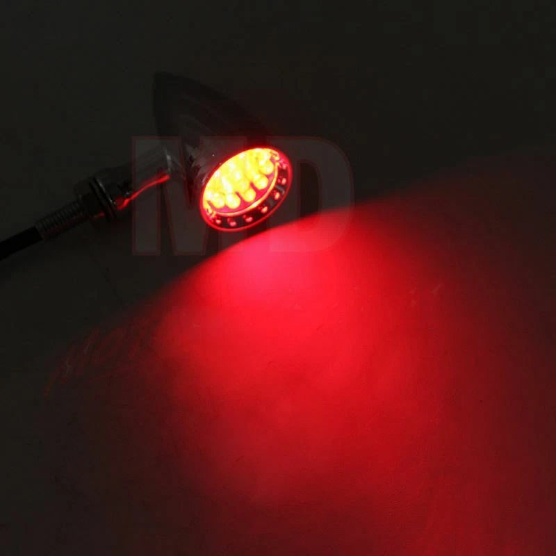 LED Bullet Turn Signal Tail Lights for Harley Bobber Cafe