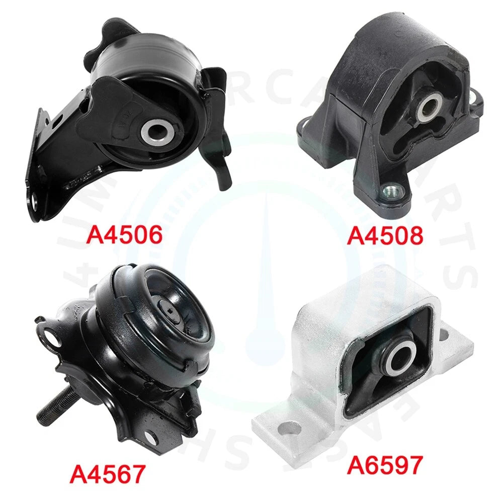 Set of 4 Engine Motor Mounts for Acura RSX (2002–2006)