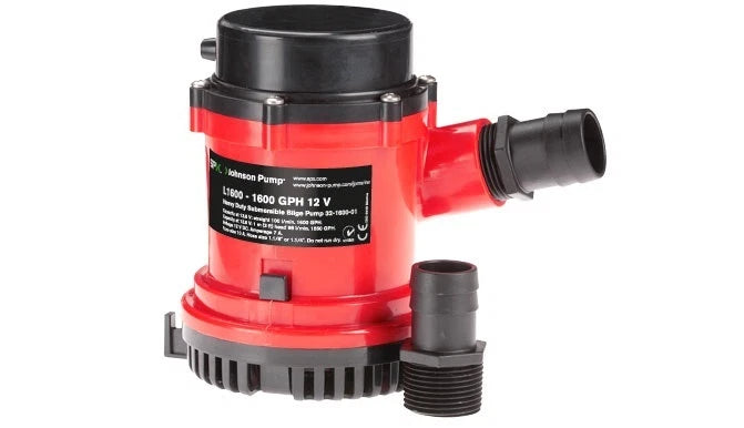 SPX Johnson Submersible Bilge Pump L1600 1600GPH 12V (32-1600-01, BLA 131806)