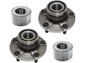 Front and Rear Wheel Hub and Bearing Kit for Mazda MX6 (1993–1997) JB987WR