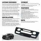 Carbon Fiber Look Console AC Climate Control Panel Cover for Honda CR-V (2017-2022)