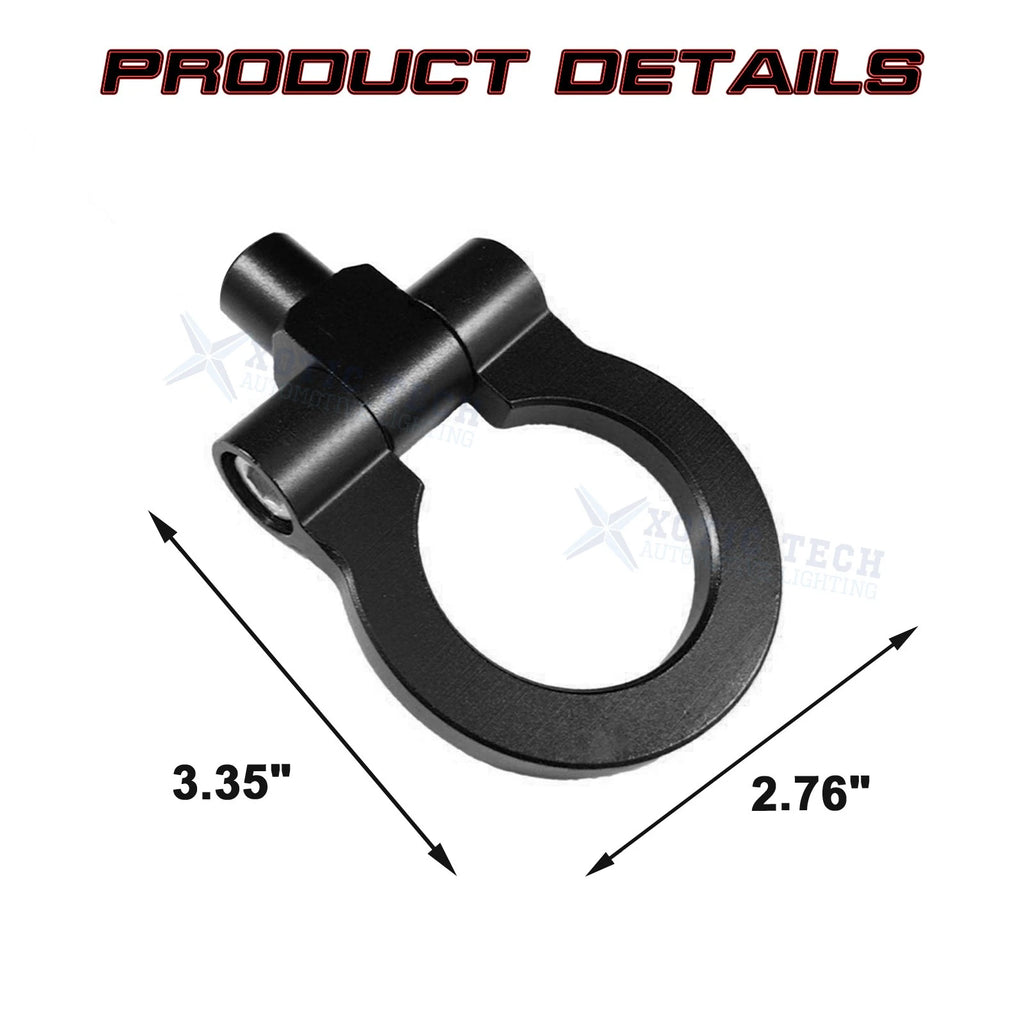 Black Track Racing Aluminum Tow Hook Ring for Honda Fit (2006-2008)