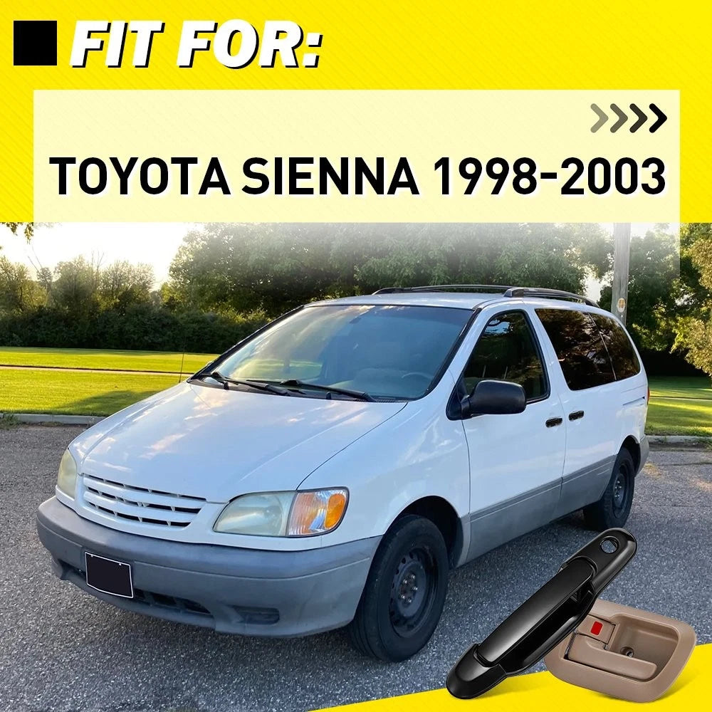 Set of 6 Door Handles for Toyota Sienna (1998–2003)