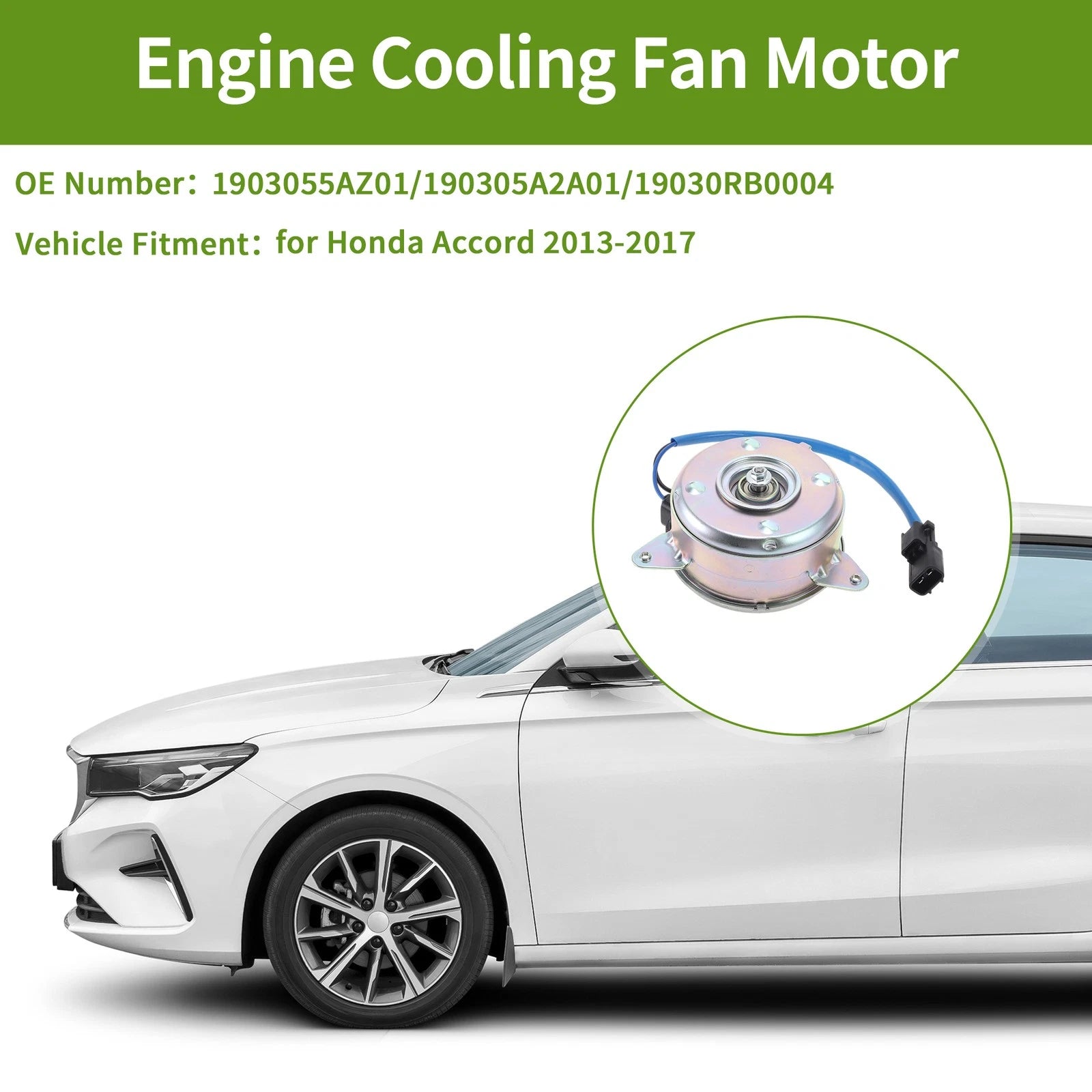 Radiator Fan Motor for Honda Accord (2013–2017) No. 1903055AZ01