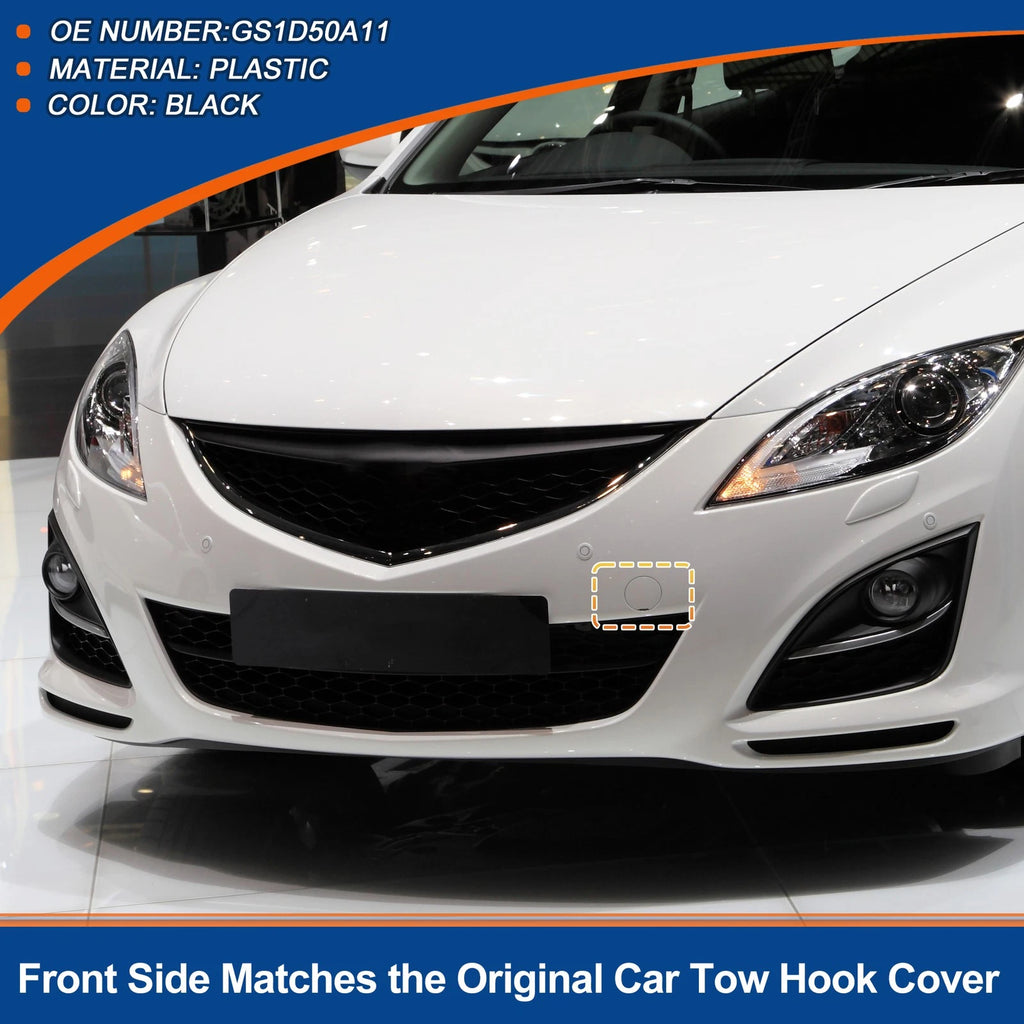 Tow Hook Cover for Mazda 6 (2008–2012) No.GS1D50A11 Black