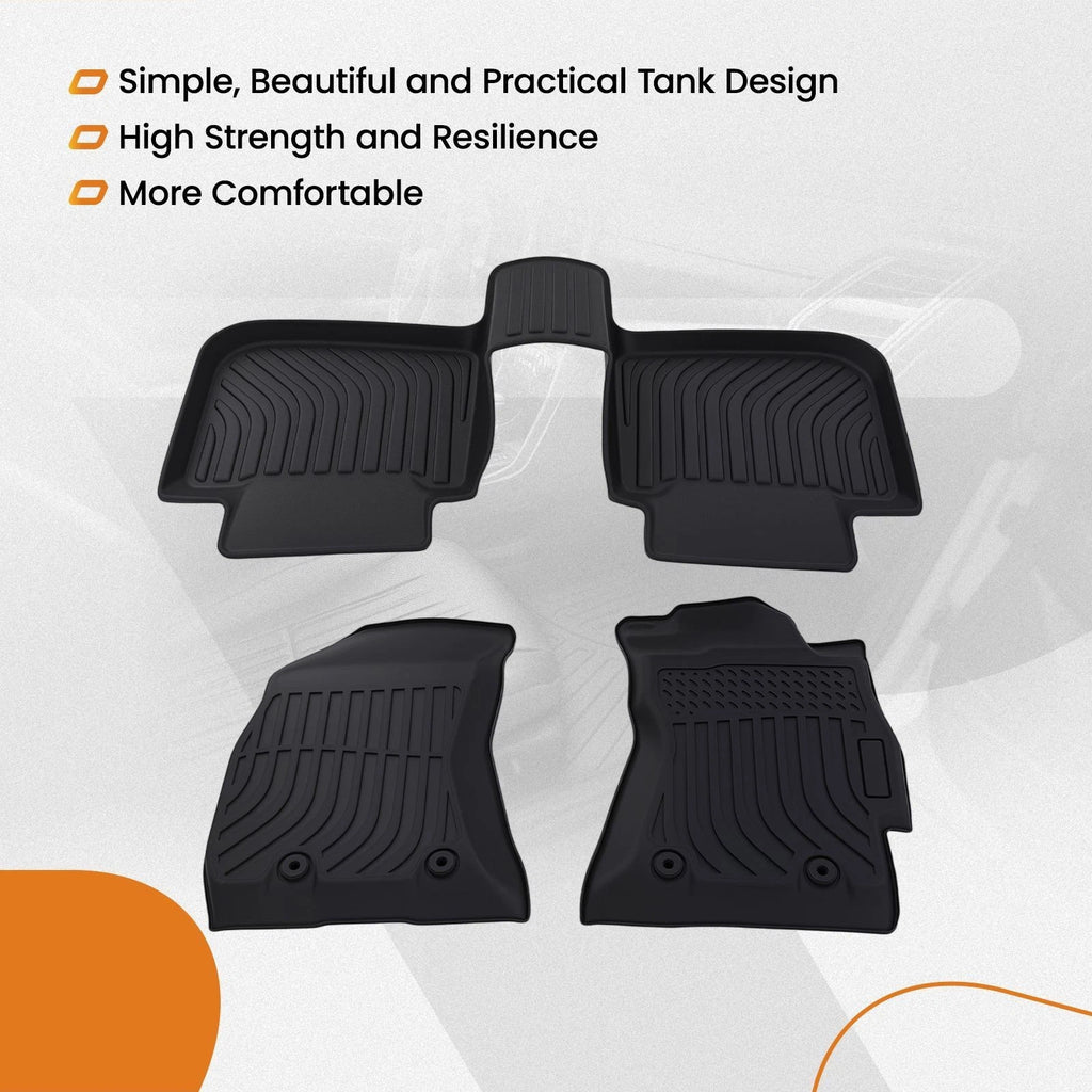 All-Weather Black Carpet Floor Mats for Subaru Outback (2015–2019) TPE
