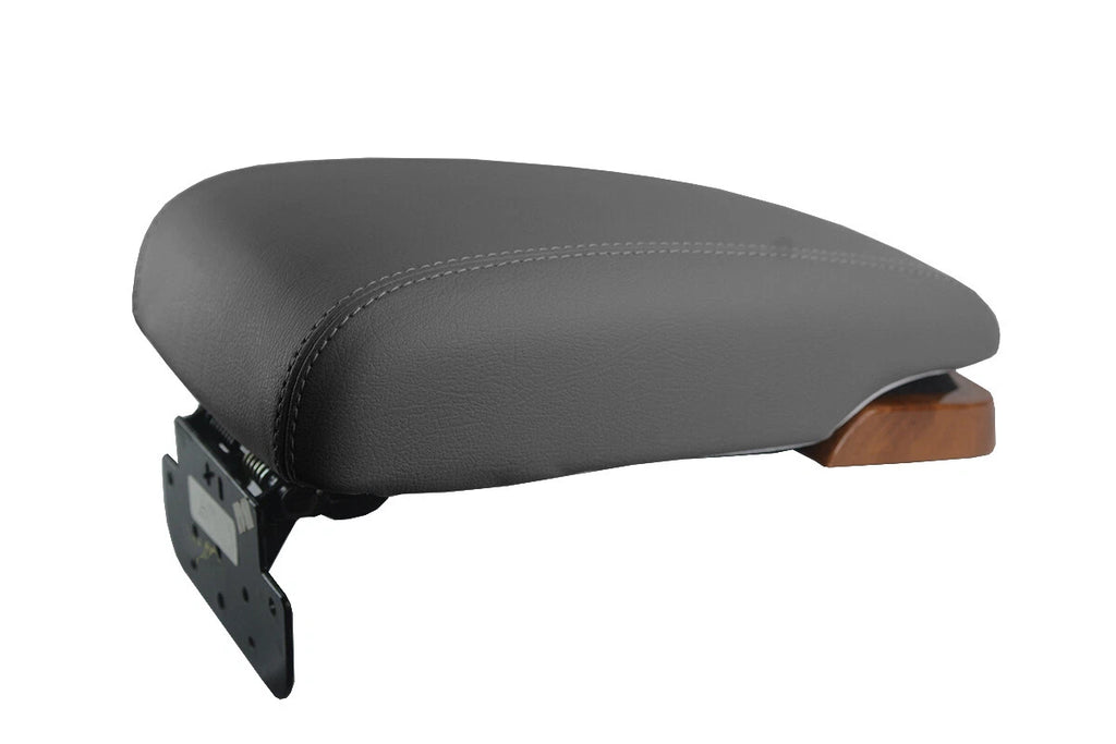 Leather Console Lid Pull Over Cover for Kia Amanti (2004–2006) Gray