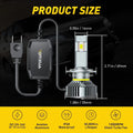2X AUXITO H7 LED Headlight Bulb 6500K Super White for