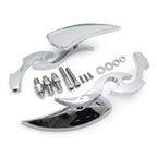 Chrome Billet Running Blade Mirrors for Harley XL Ultra Glide Road King