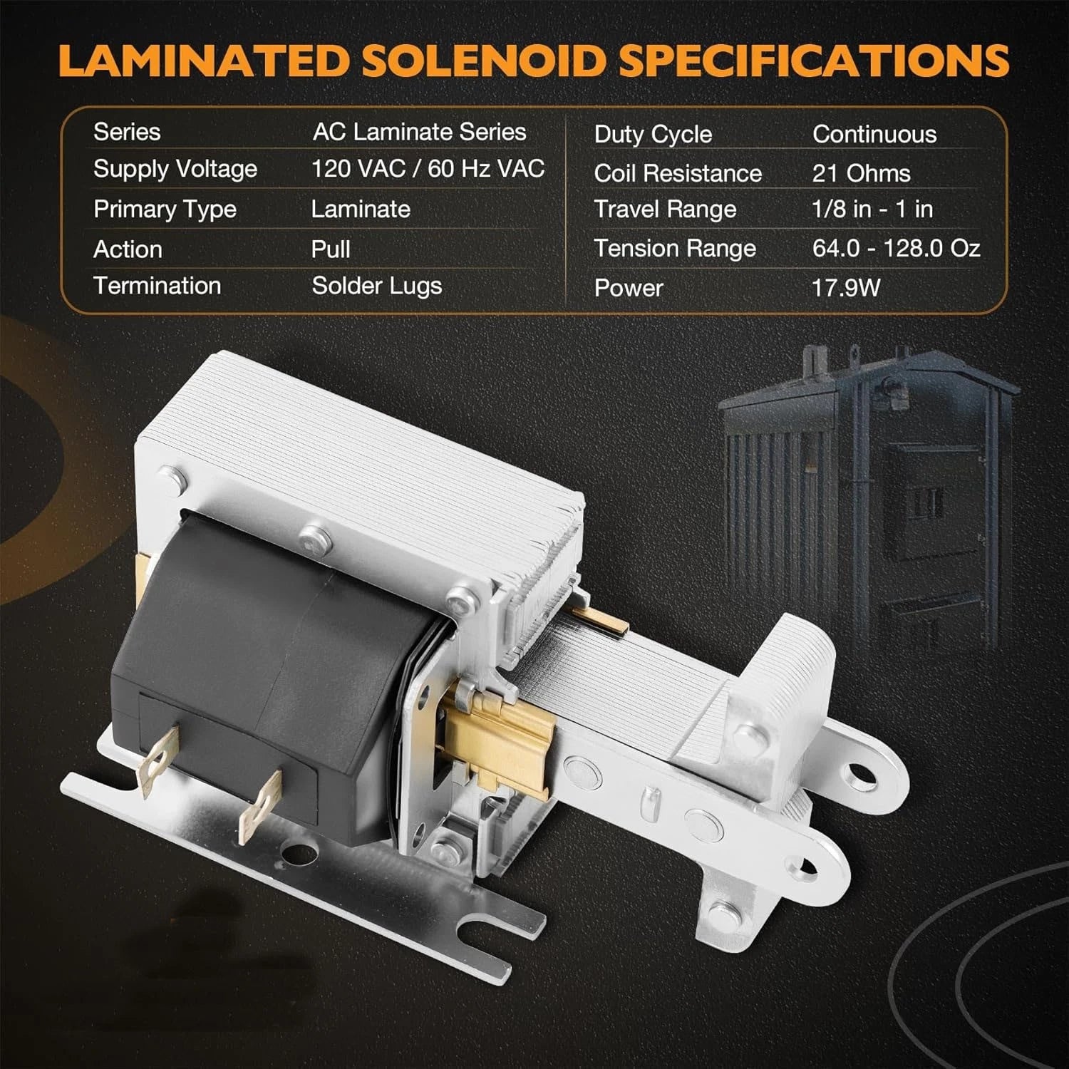 Laminated Pull Solenoid for WoodMaster Boilers (2005-2005)