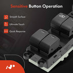 Front Left Power Window Switch for Nissan Versa (2010-2012)