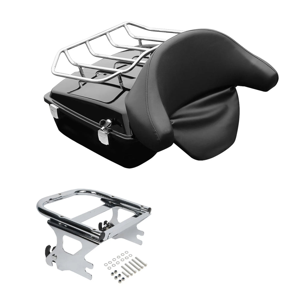 Trunk Backrest Pad Mount Rack for Harley Road King (1997–2008)