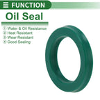 Set of 5 Oil Seal Rotary Shaft Seal 25x35x5mm High Pressure Green