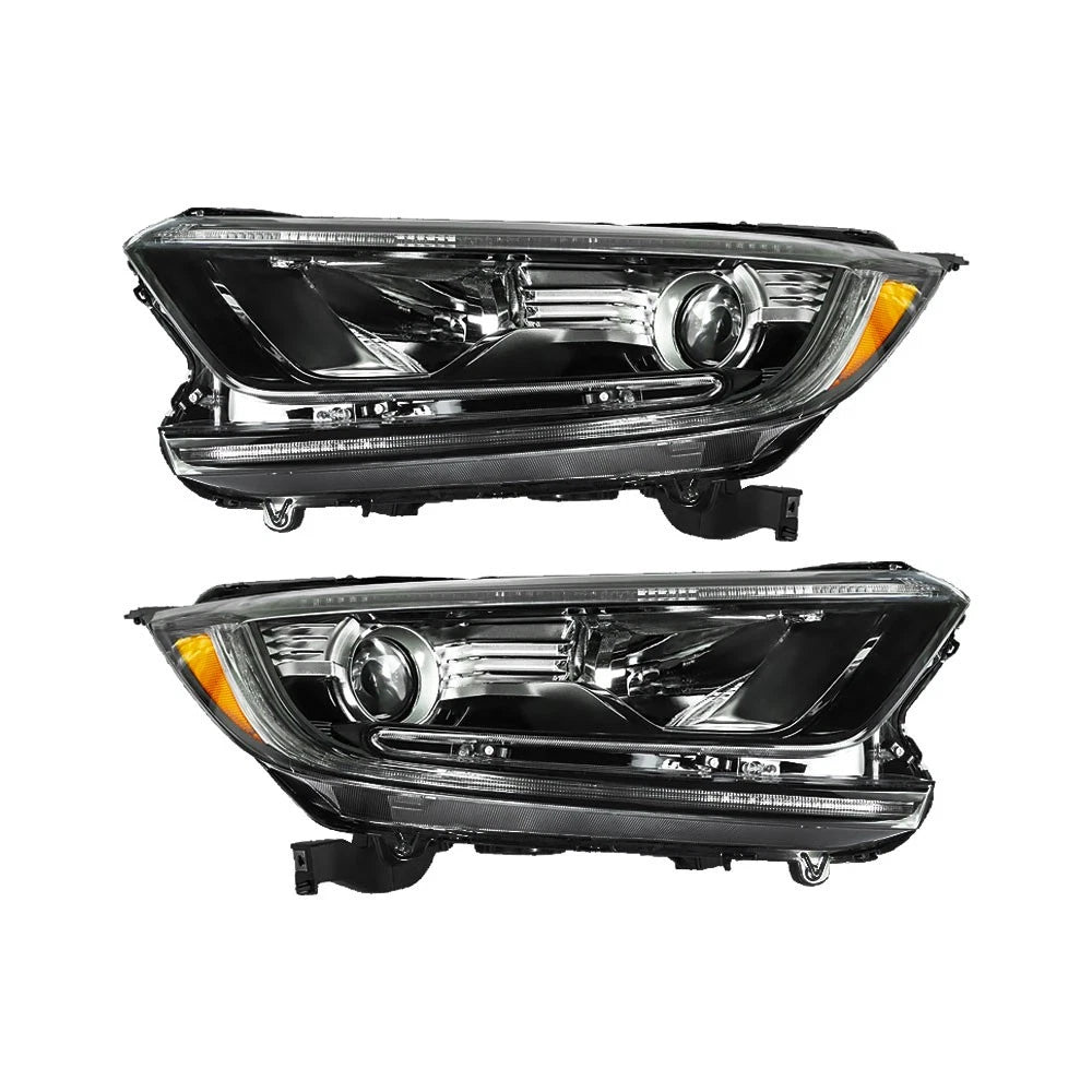 Headlight Assembly Halogen Black for Honda CR-V (2017–2022) Left & Right