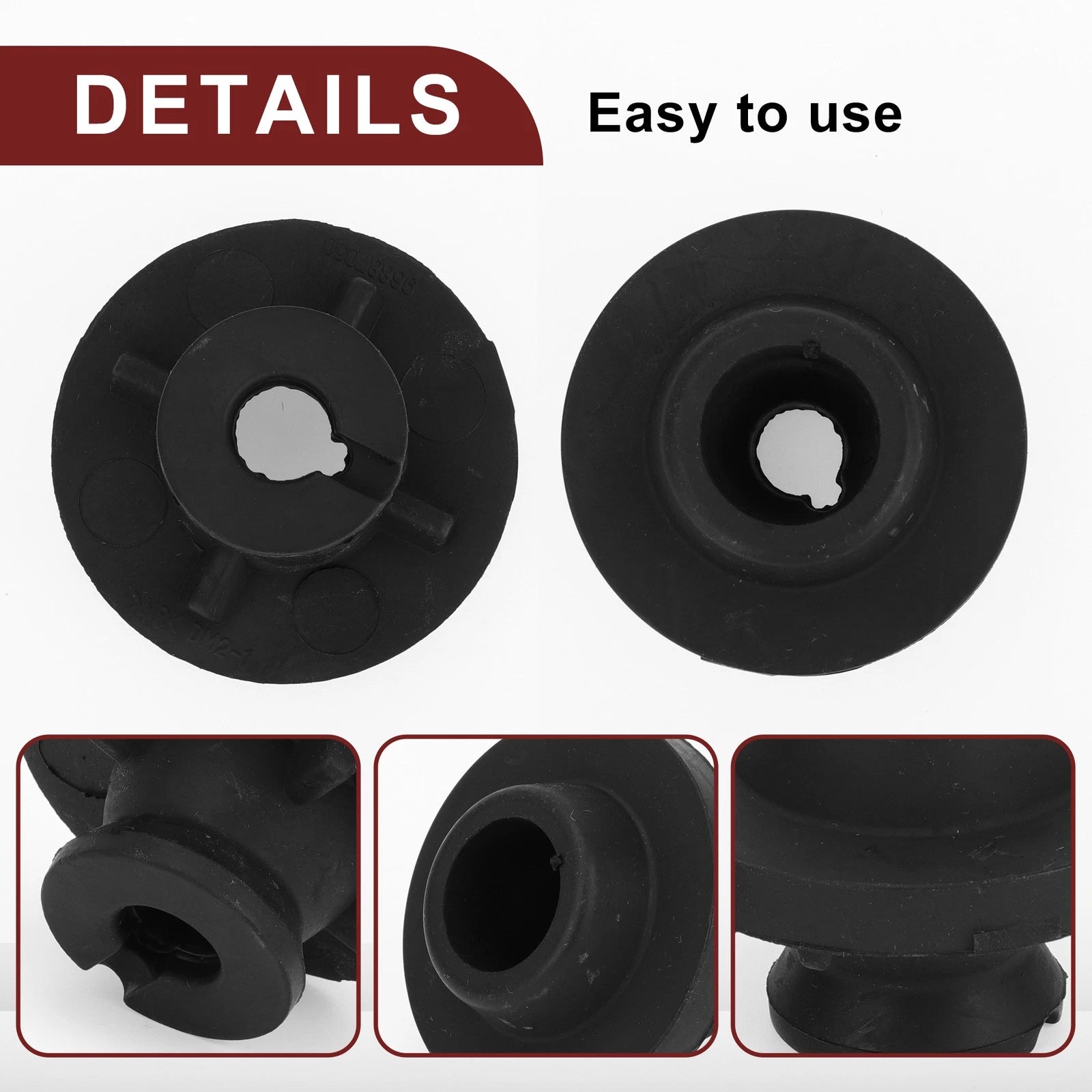 2X Lower Radiator Mount Bushing for Saturn Chevrolet Equinox (No. 96887050)