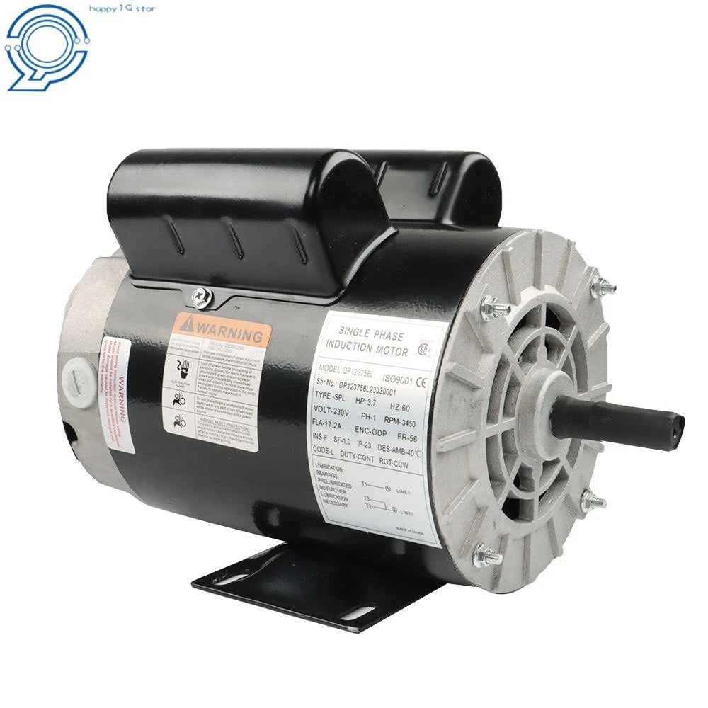 1 Phase Electric Motor 3450RPM for Compressor Duty (56 Frame, 5/8" Shaft, 230V)