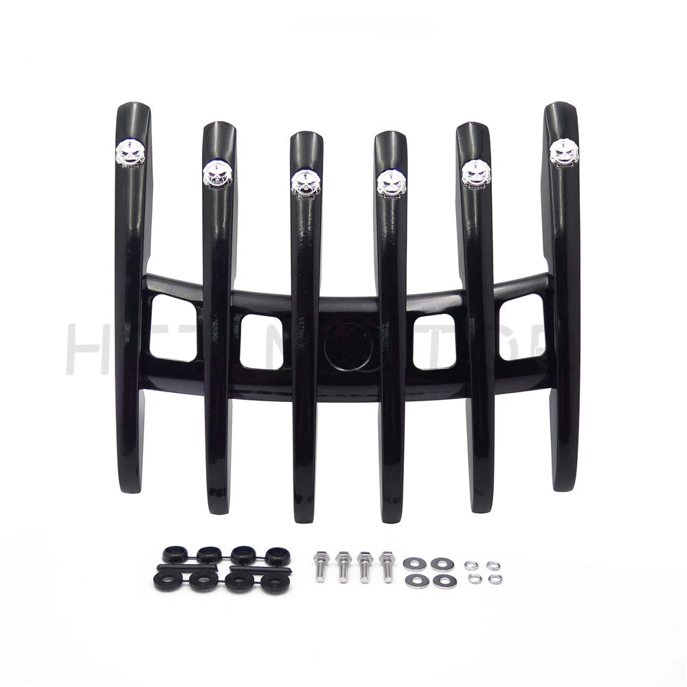 Skull Stealth Top Luggage Rail Rack for Harley Touring Road King (2009–2023)