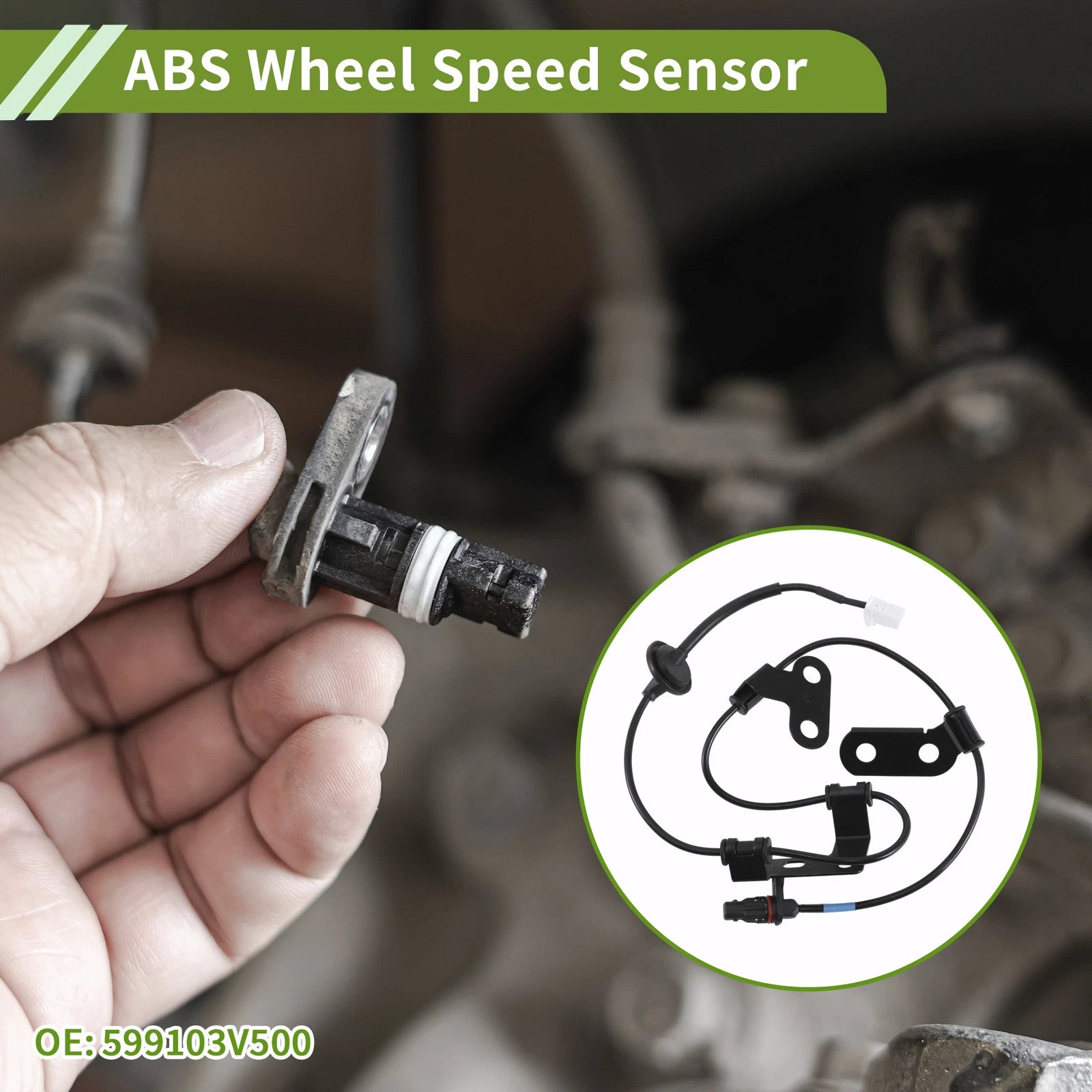 ABS Wheel Speed Sensor No. 599103V500 for Hyundai Azera (2015–2017)