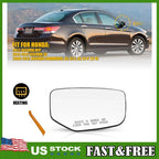 Right Side Mirror Glass for Honda Accord (2008â2012) with Backing Plate