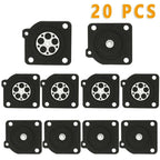 20x Carburetor Metering Diaphragm Repair Kits for Zama C1U (Replace A015010)