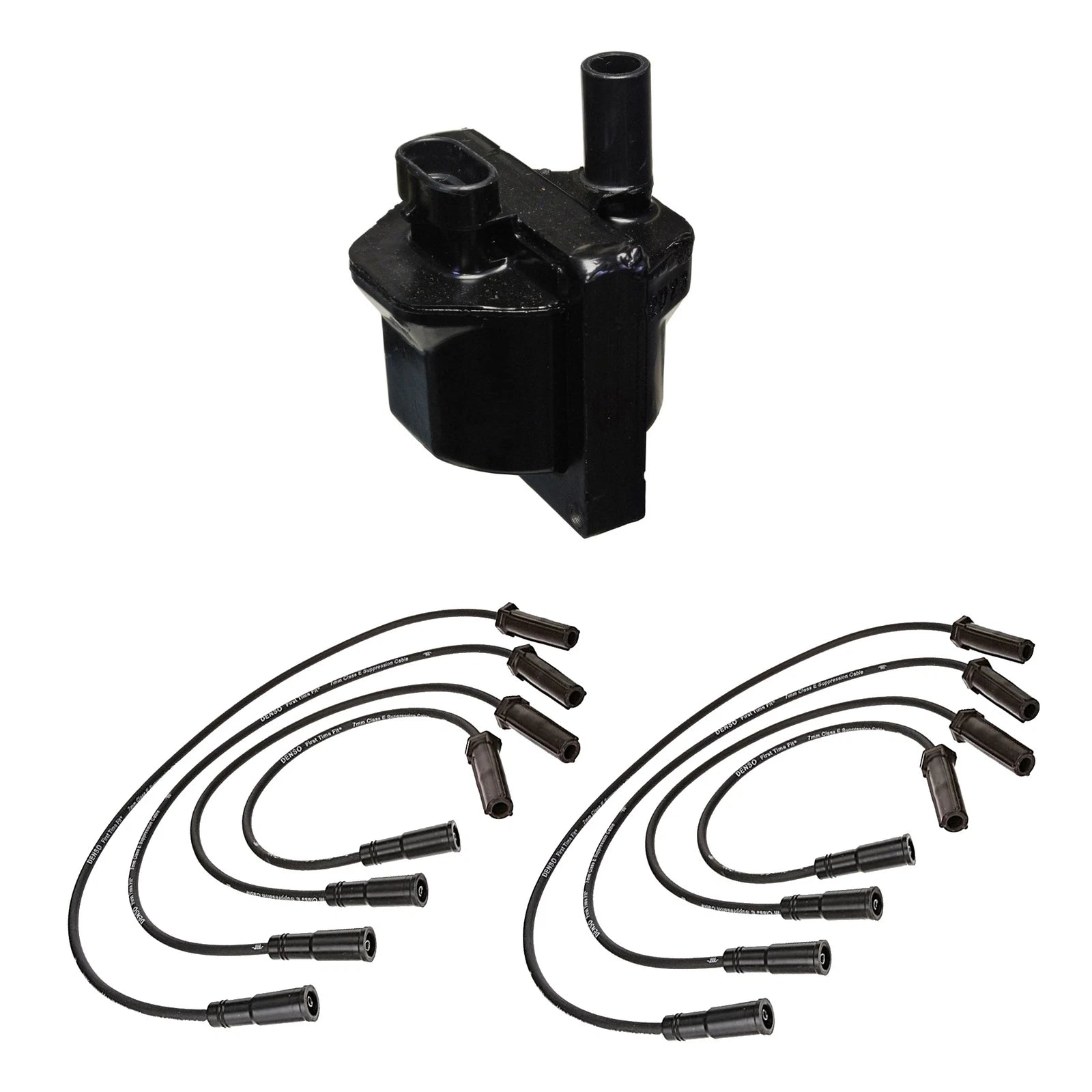 Ignition Coil & Spark Plug Wire Set for Chevy GMC 7.4L V8 VIN J (1996–1999)