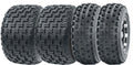 Set of 4 WANDA Sport ATV Tires 19x7-8 & 20x10-9 for ATV
