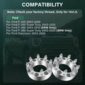 4X 2" Wheel Spacers 8x170 14x1.5 for Ford F-250 F-350 Super Duty (2003–2025)
