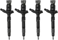 Set of 4 Common Rail Injectors 23670-30440 for Toyota 1KD