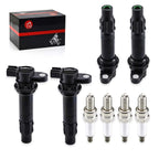 Set of 4 Ignition Coils & Spark Plugs for Yamaha Wave Runner VX Cruiser (2006–2019)
